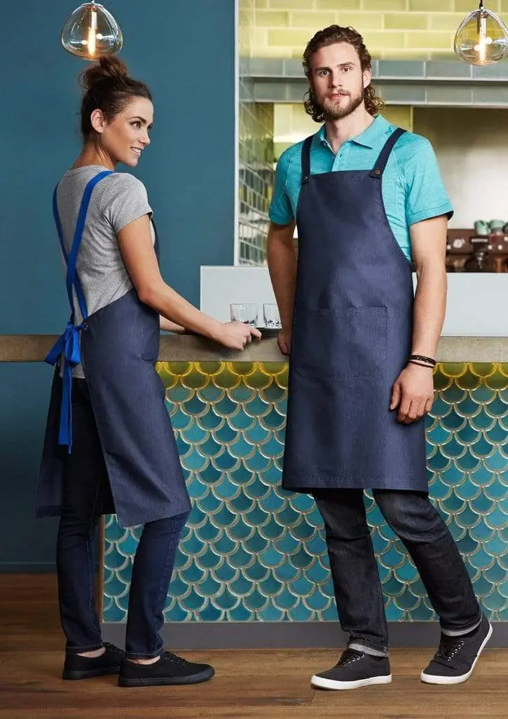 Biz Collection Textured Fabric Urban Bib Apron BA55 Hospitality & Chefwear Biz Collection